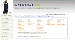 Desktop Screenshot of embroico.co.za